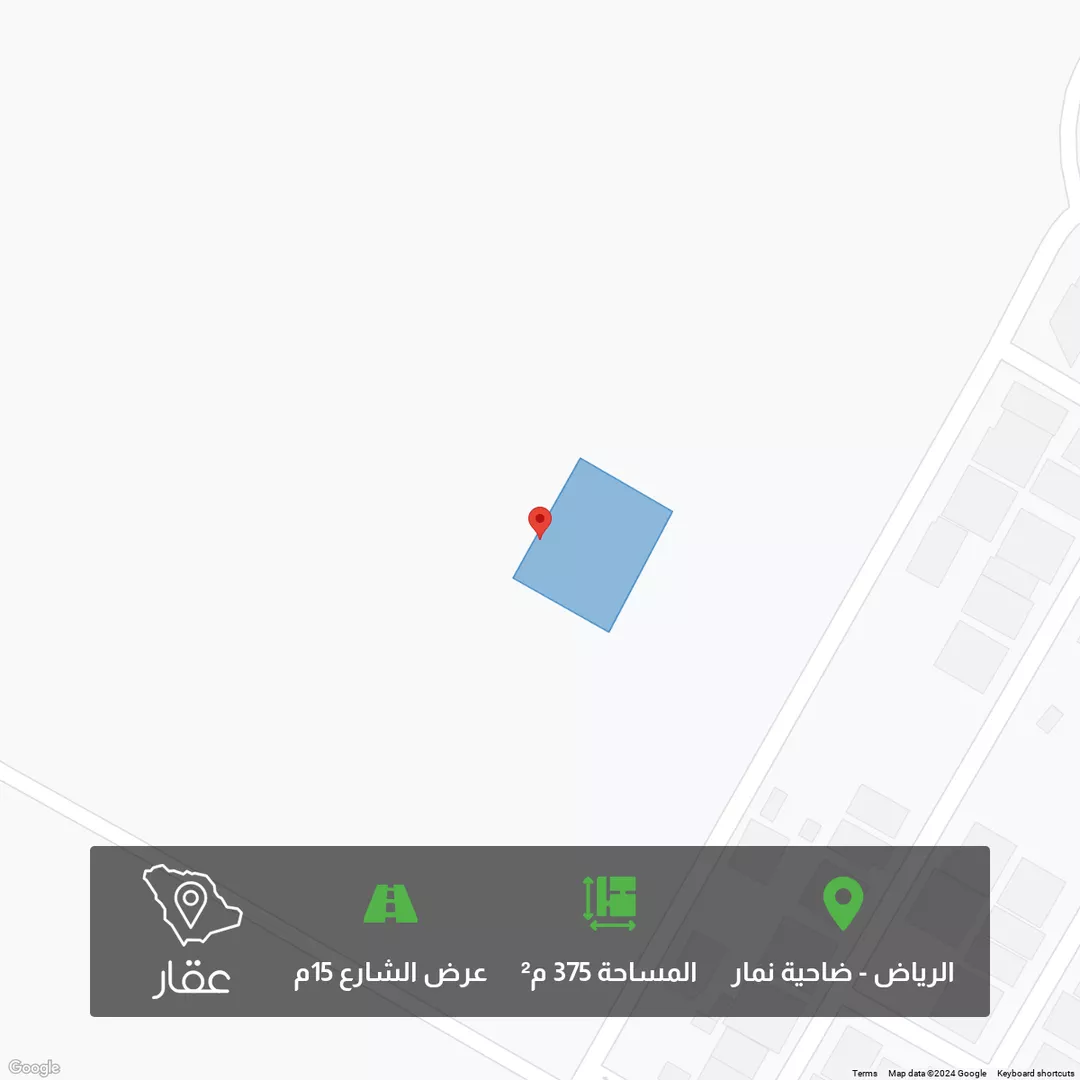 أرض للبيع في حي ضاحية نمار, مدينة الرياض, منطقة الرياض 1 صورة