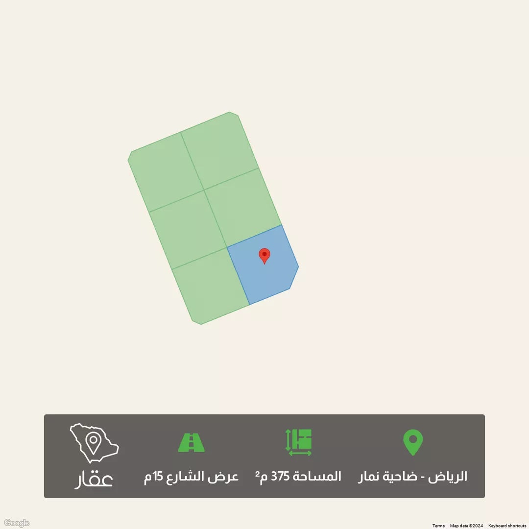 أرض للبيع في شارع 1286407, حي ضاحية نمار, مدينة الرياض, منطقة الرياض 1 صورة