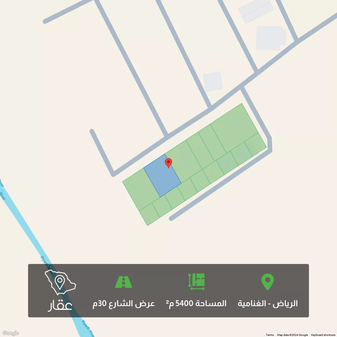 أرض للبيع في شارع ابو بصير, حي الغنامية, مدينة الرياض, منطقة الرياض 1 صورة