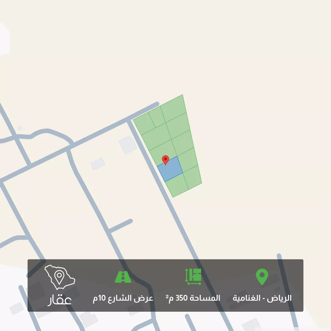 أرض للبيع في شارع الجعيمه, حي الغنامية, مدينة الرياض, منطقة الرياض 1 صورة