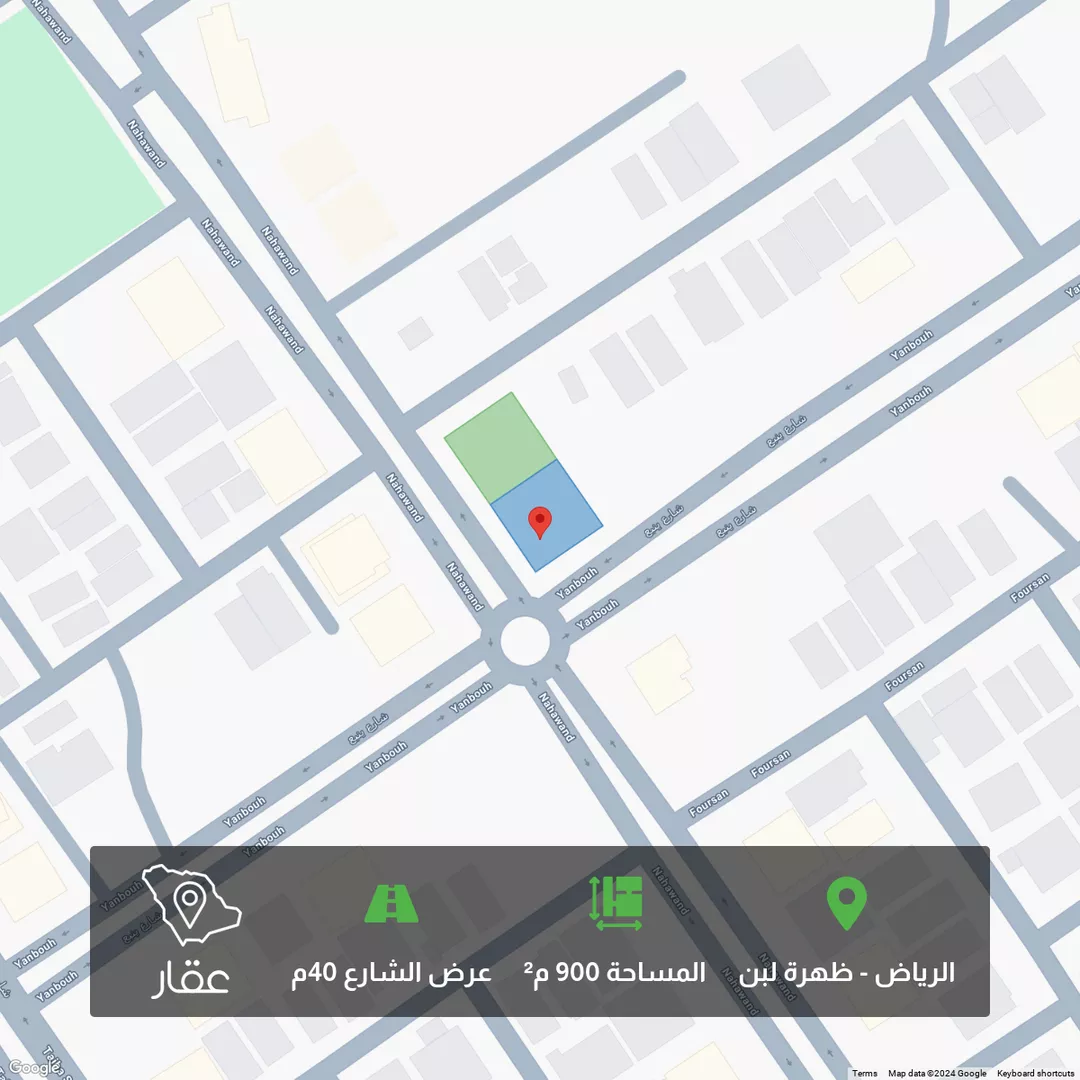 أرض للبيع في شارع نهاوند, حي ظهرة لبن, مدينة الرياض, منطقة الرياض 1 صورة