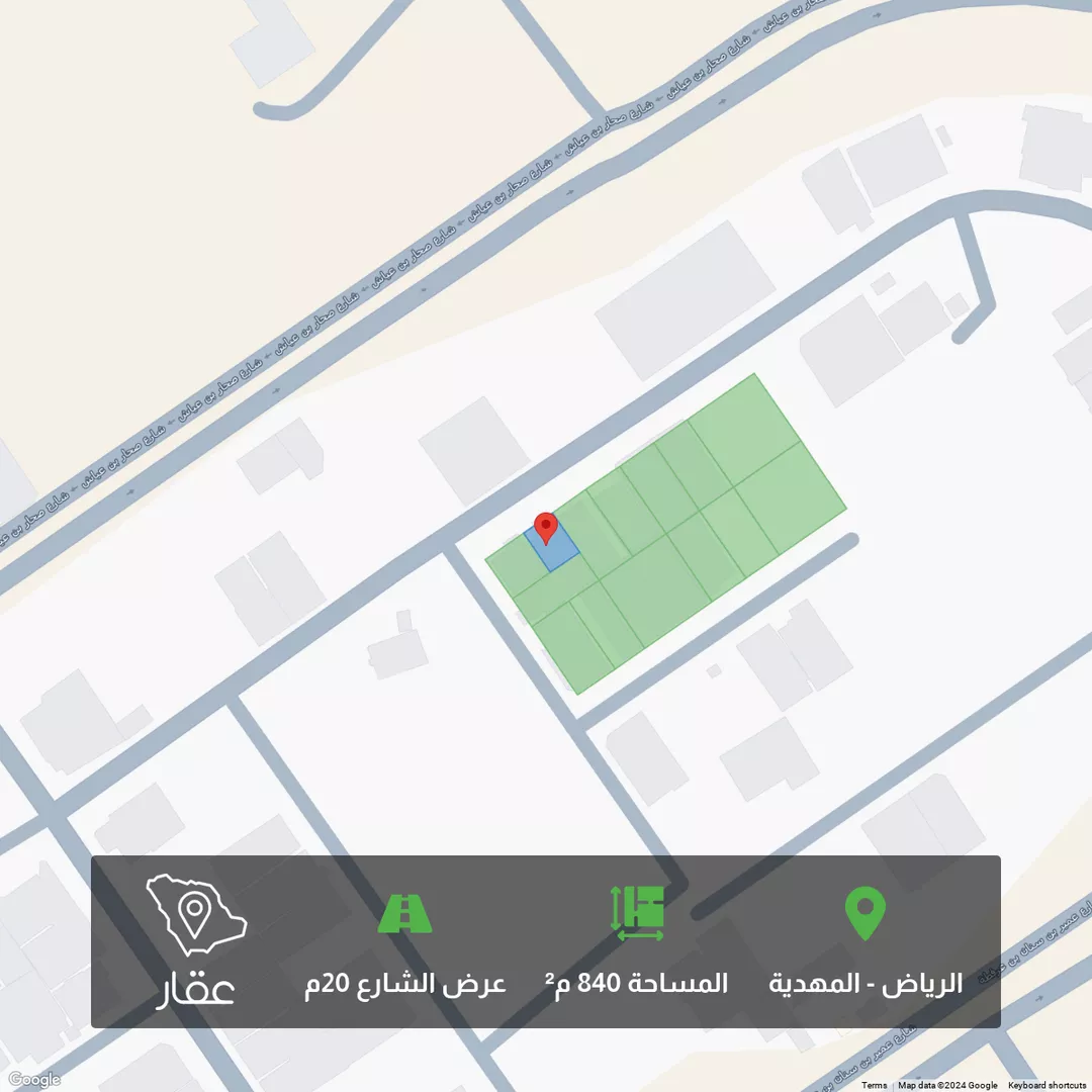 أرض للبيع في حي المهدية, مدينة الرياض, منطقة الرياض 1 صورة