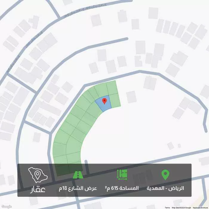 أرض للبيع في حي المهدية, مدينة الرياض, منطقة الرياض 1 صورة