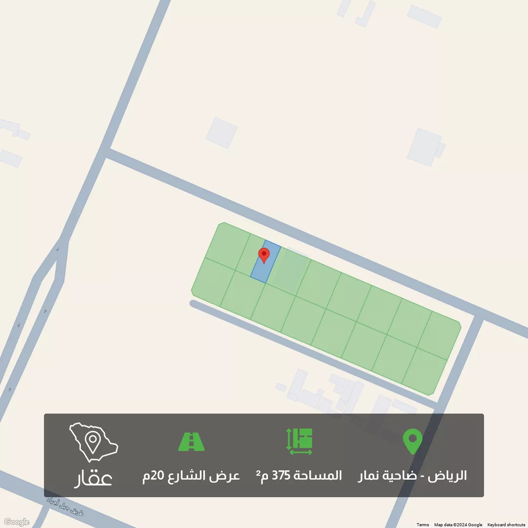 أرض للبيع في حي ضاحية نمار, مدينة الرياض, منطقة الرياض 1 صورة