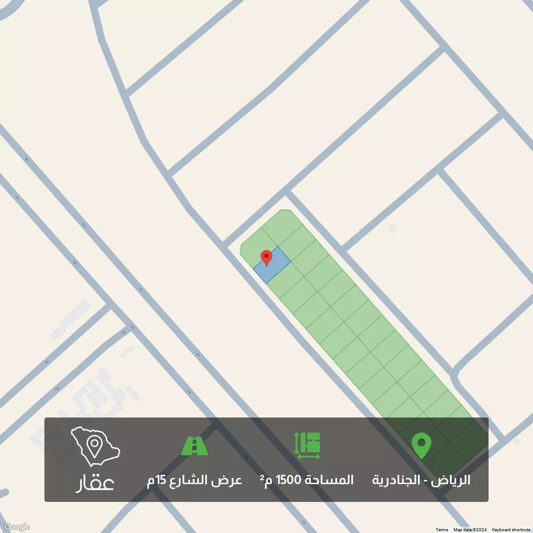 أرض للبيع في حي الجنادرية, مدينة الرياض, منطقة الرياض 1 صورة