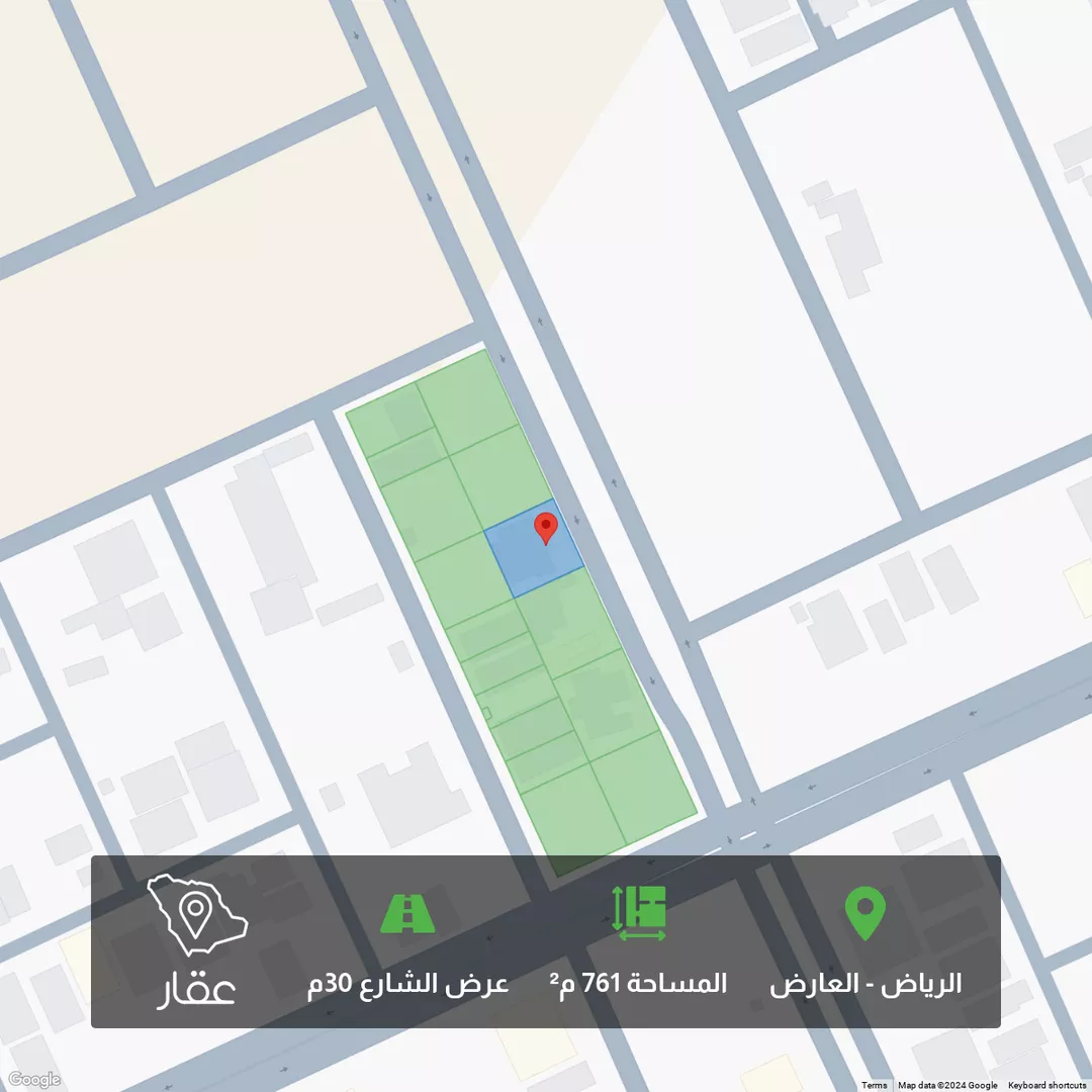 أرض للبيع في شارع علي الطنطاوي, حي العارض, مدينة الرياض, منطقة الرياض 1 صورة