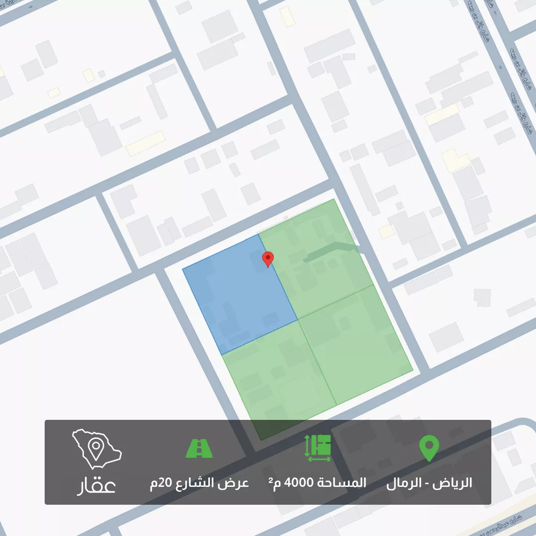 أرض للبيع في شارع الموافي, الرمال, الرياض 1 صورة