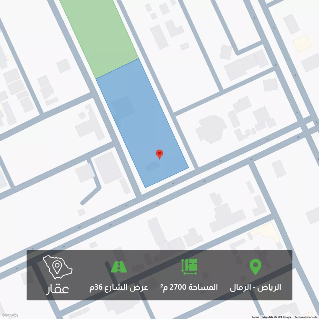 أرض للبيع في شارع عمرو بن ابي وقاص, حي الرمال, مدينة الرياض, منطقة الرياض 1 صورة