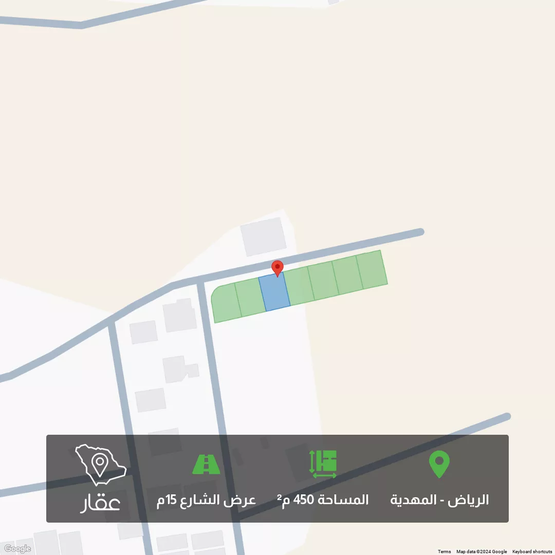 أرض للبيع في حي المهدية, مدينة الرياض, منطقة الرياض 1 صورة