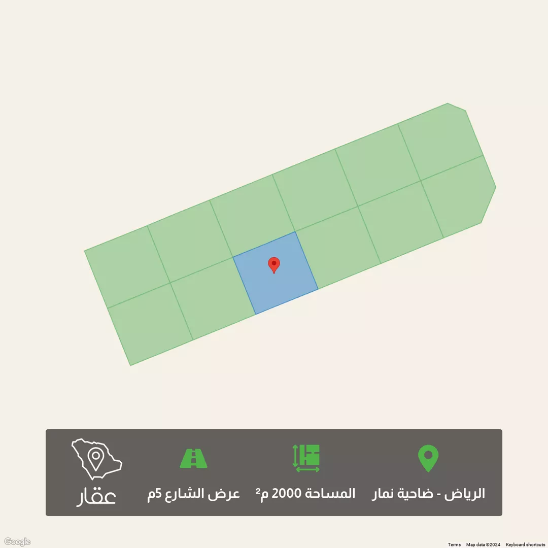 أرض للبيع في حي ضاحية نمار, مدينة الرياض, منطقة الرياض 1 صورة