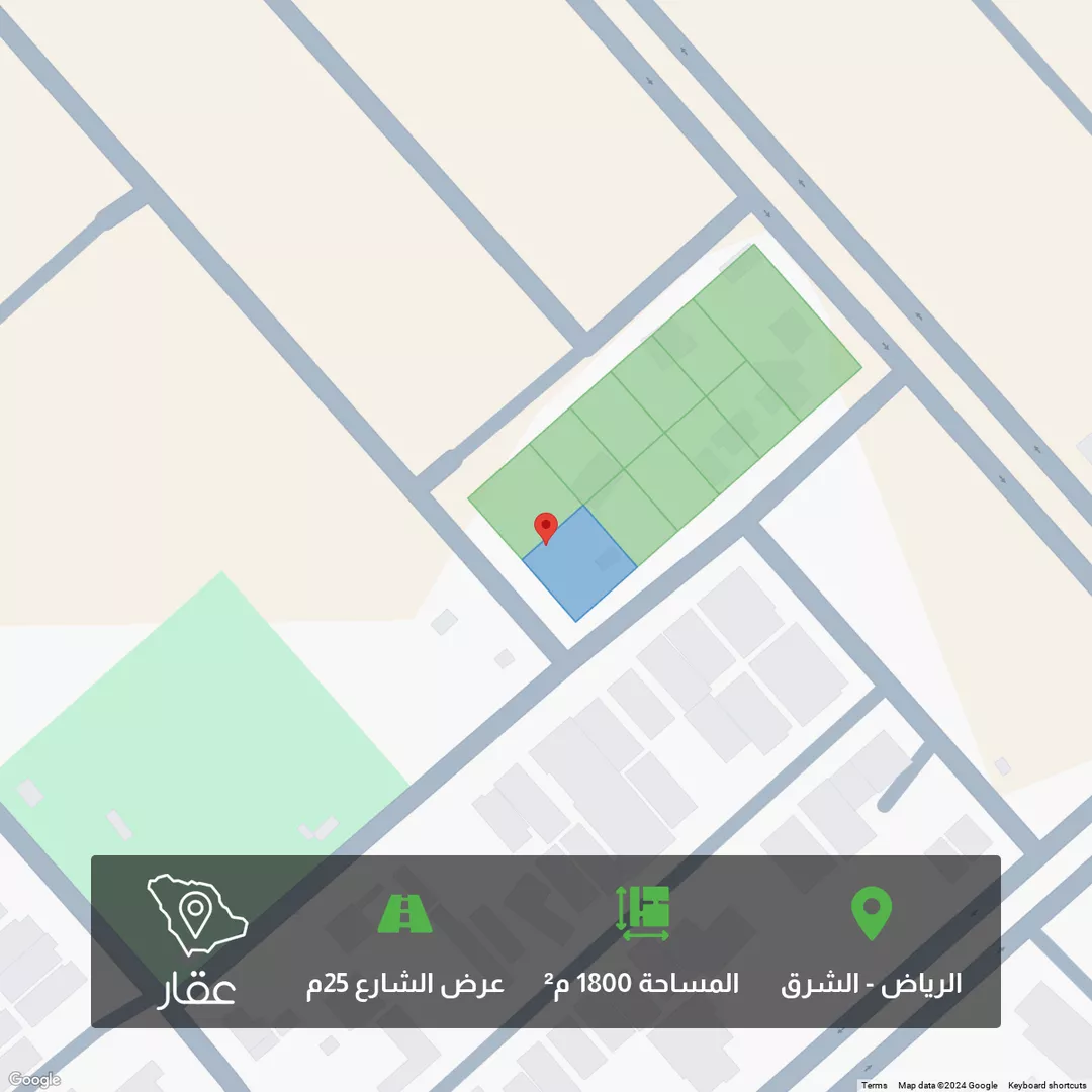 أرض للبيع في شارع أبي الحسن التونسي, حي البيان, مدينة الرياض, منطقة الرياض 1 صورة