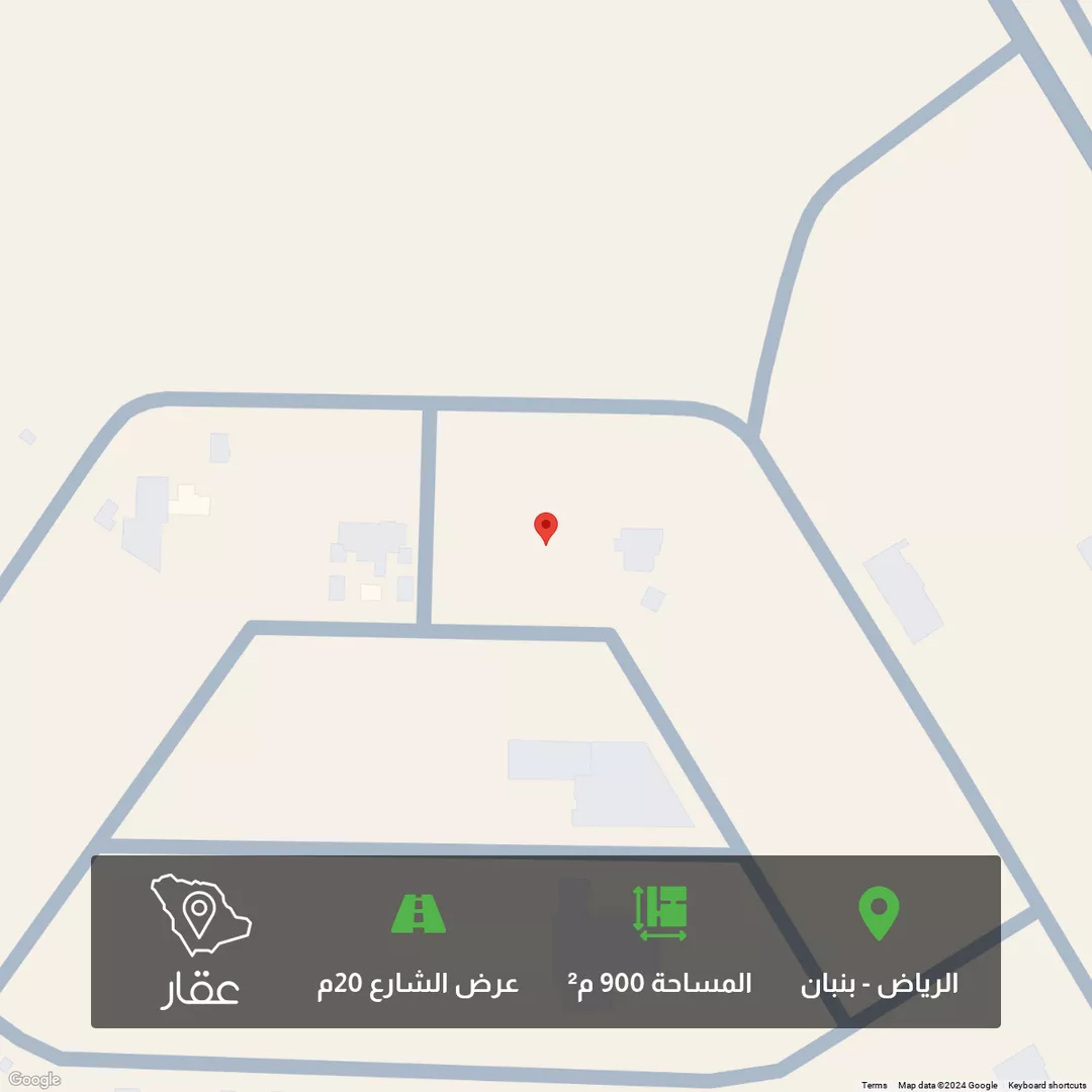 أرض للبيع في حي بنبان, مدينة الرياض, منطقة الرياض 1 صورة