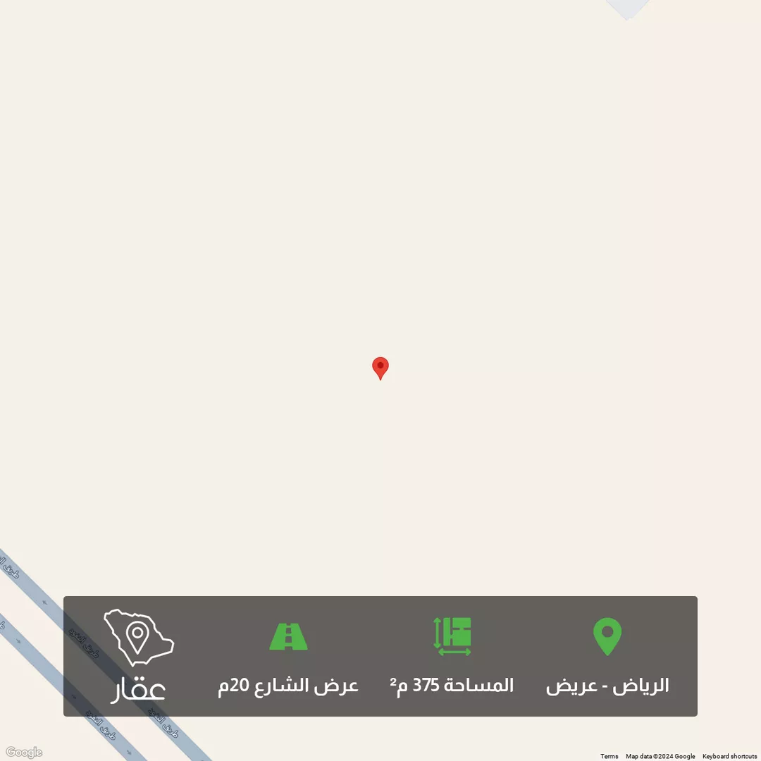 أرض للبيع في حي عريض, مدينة الرياض, منطقة الرياض 1 صورة