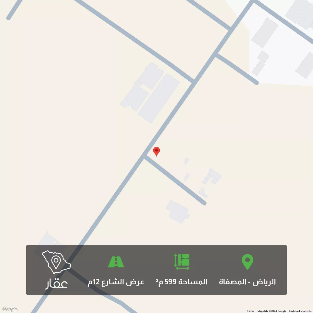 أرض للبيع في شارع إسماعيل بن حمزة, حي المصفاة, مدينة الرياض, منطقة الرياض 1 صورة