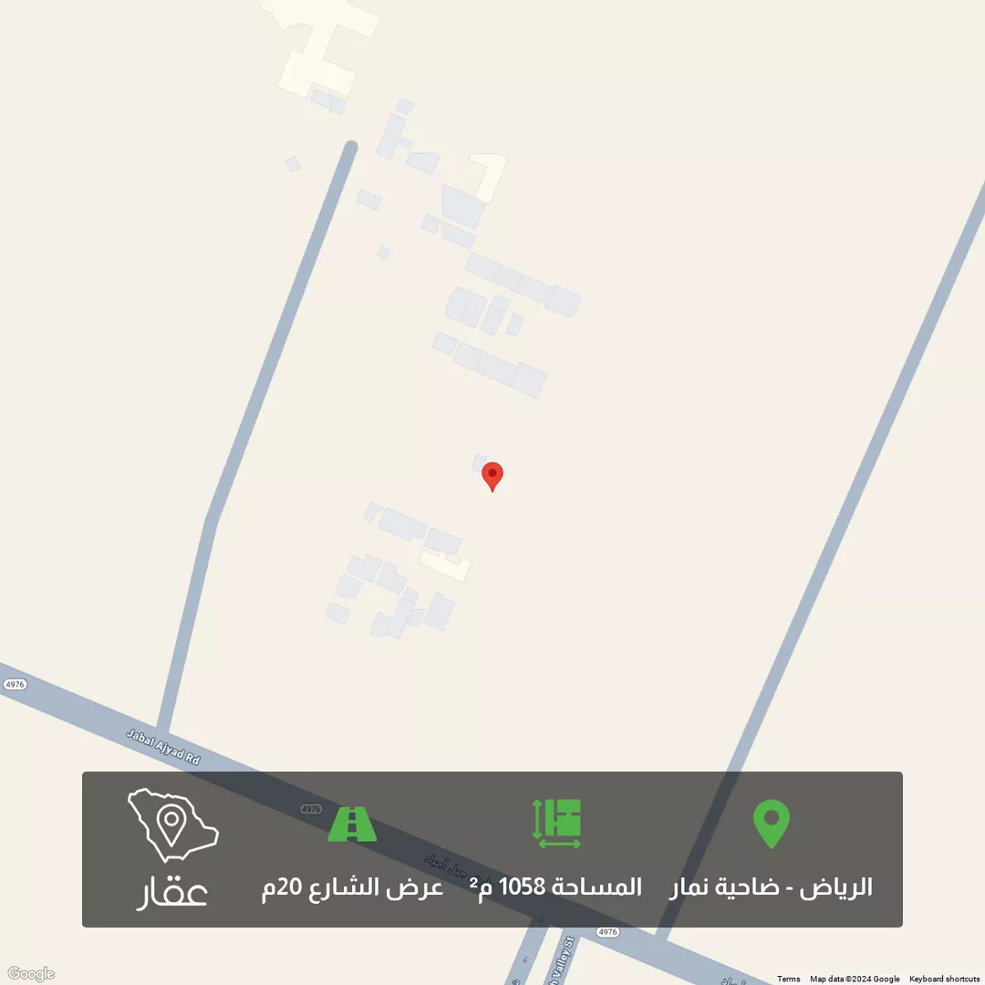 أرض للبيع في شارع 4733217, حي ضاحية نمار, مدينة الرياض, منطقة الرياض 1 صورة