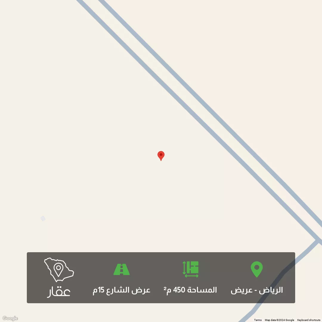 أرض للبيع في حي عريض, مدينة الرياض, منطقة الرياض 1 صورة