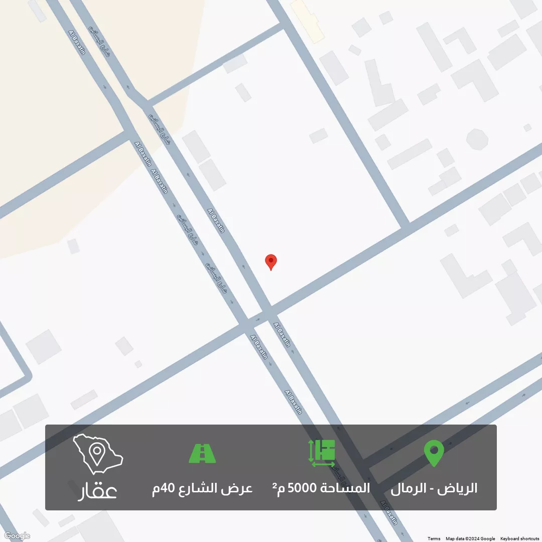 أرض للبيع في شارع البساتين, حي الرمال, الرياض 1 صورة