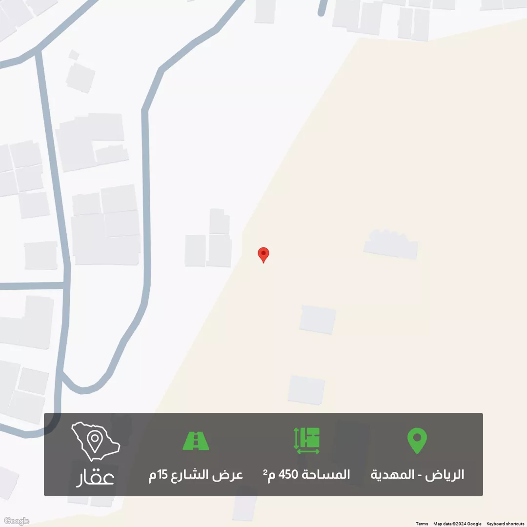 أرض للبيع في حي المهدية, مدينة الرياض, منطقة الرياض 1 صورة