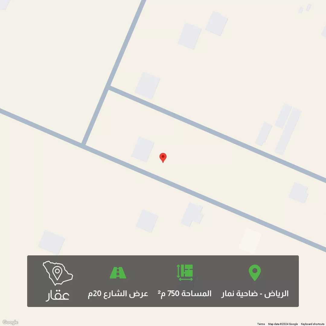 أرض للبيع في حي ضاحية نمار, مدينة الرياض, منطقة الرياض 1 صورة