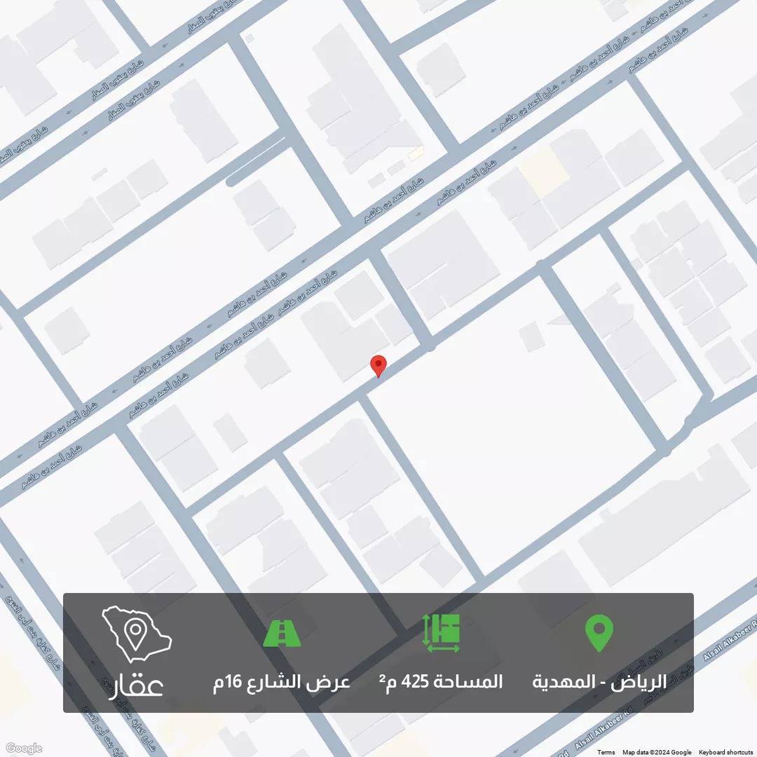 أرض للبيع في شارع محمد الغساني ، حي المهدية ، الرياض ، منطقة الرياض 1 صورة