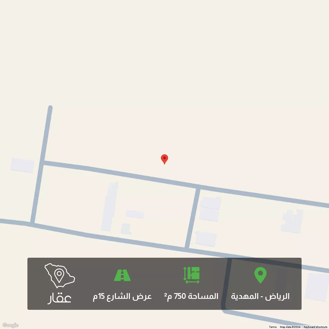 أرض للبيع في حي المهدية, مدينة الرياض, منطقة الرياض 1 صورة
