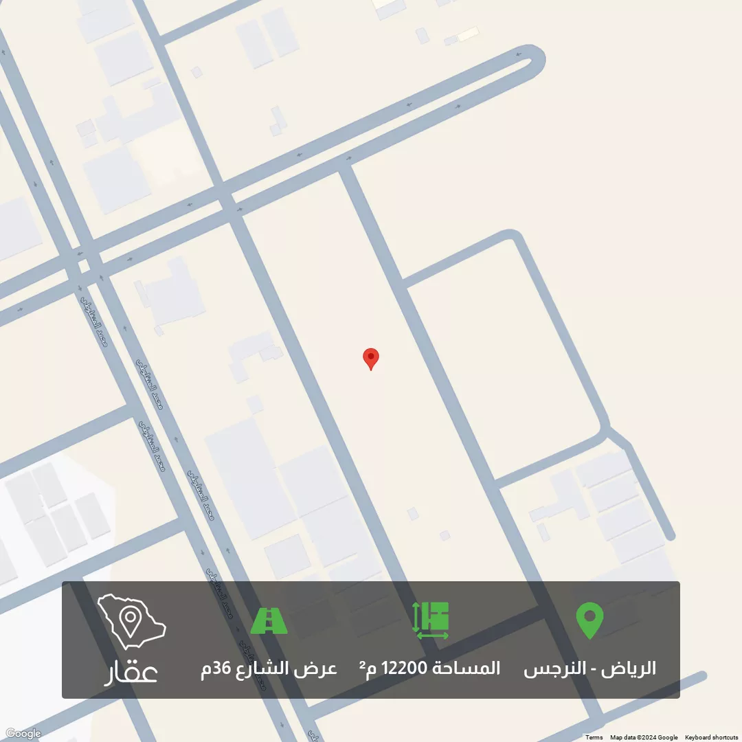 أرض للبيع في شارع الحارث بن عبدالرحمن, حي النرجس, مدينة الرياض, منطقة الرياض 1 صورة
