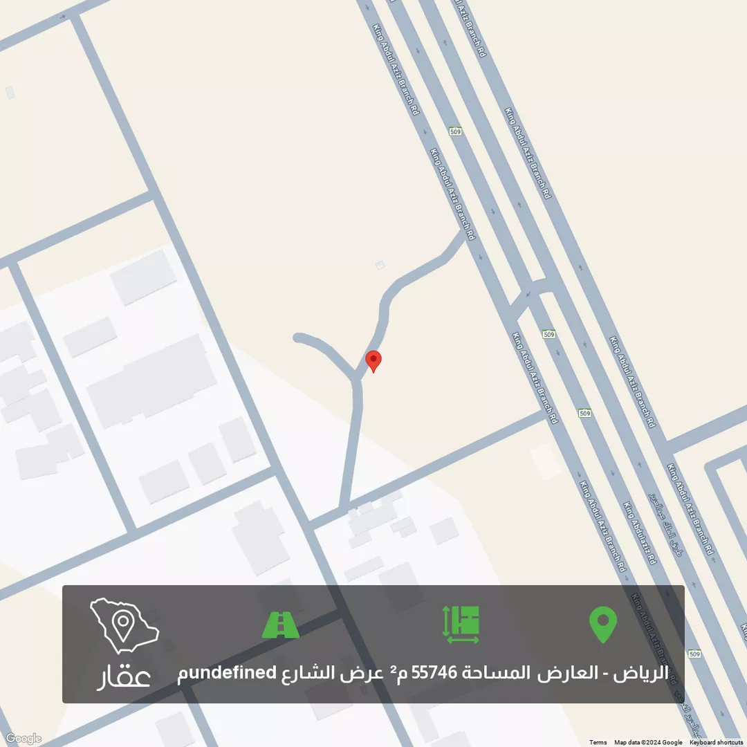 أرض للبيع في طريق الملك عبدالعزيز الفرعي, حي العارض, الرياض 1 صورة