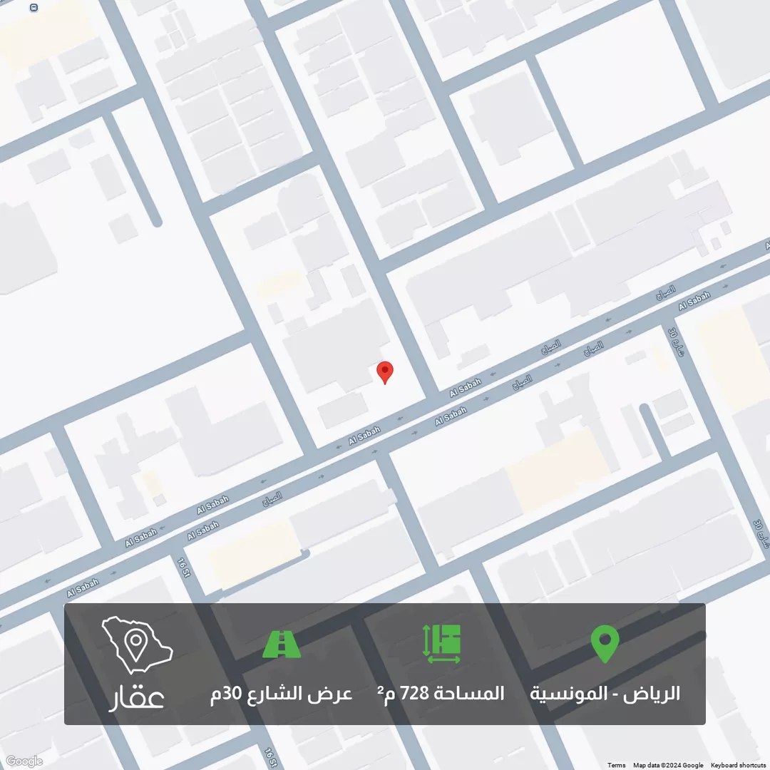 أرض للبيع في شارع شارع رقم 24, حي المونسية, مدينة الرياض, منطقة الرياض 1 صورة
