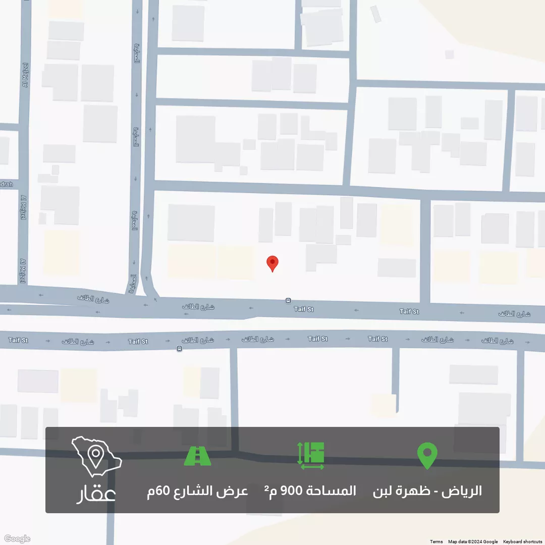 أرض للبيع في شارع الطائف, حي ظهرة لبن, مدينة الرياض, منطقة الرياض 1 صورة