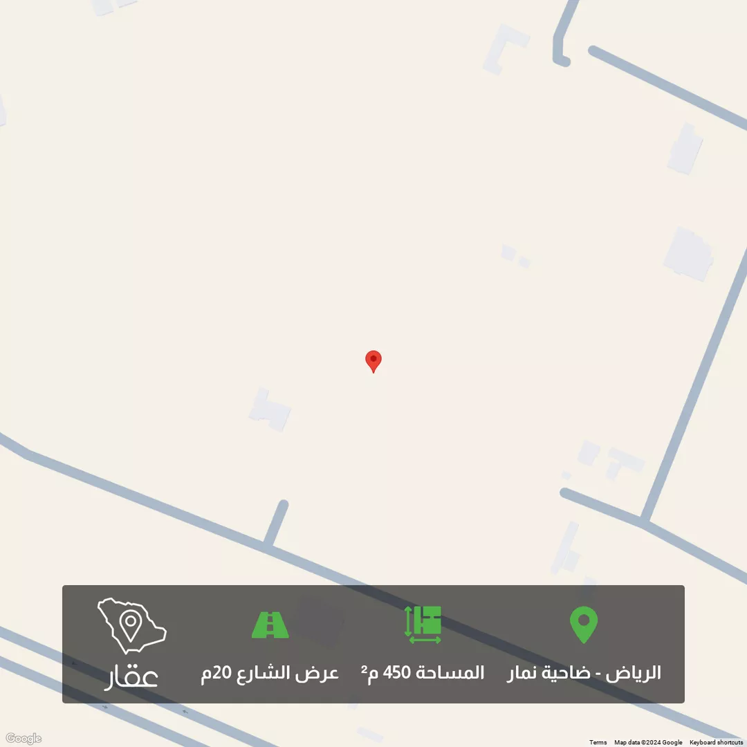 أرض للبيع في حي ضاحية نمار, مدينة الرياض, منطقة الرياض 1 صورة