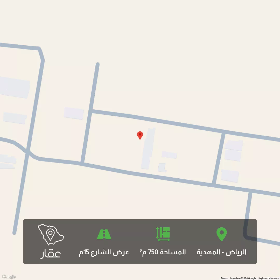 أرض للبيع في حي المهدية, مدينة الرياض, منطقة الرياض 1 صورة