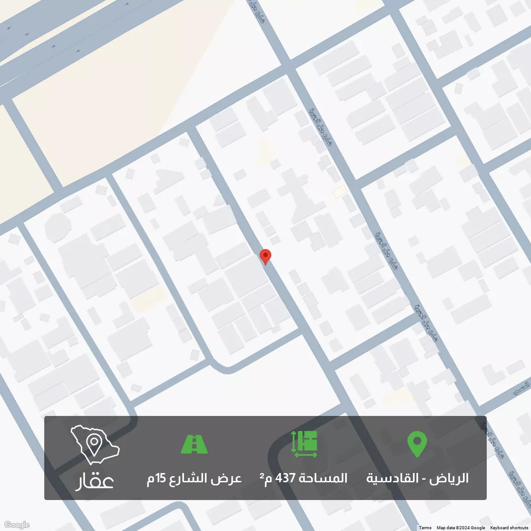 أرض للبيع في شارع جبل المشايخ ، حي القادسية ، الرياض ، منطقة الرياض 1 صورة