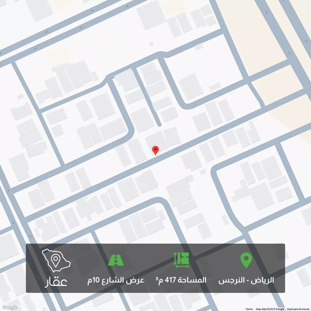 أرض للبيع في شارع أبي عبيدة النابلسي, حي النرجس, مدينة الرياض, منطقة الرياض 1 صورة