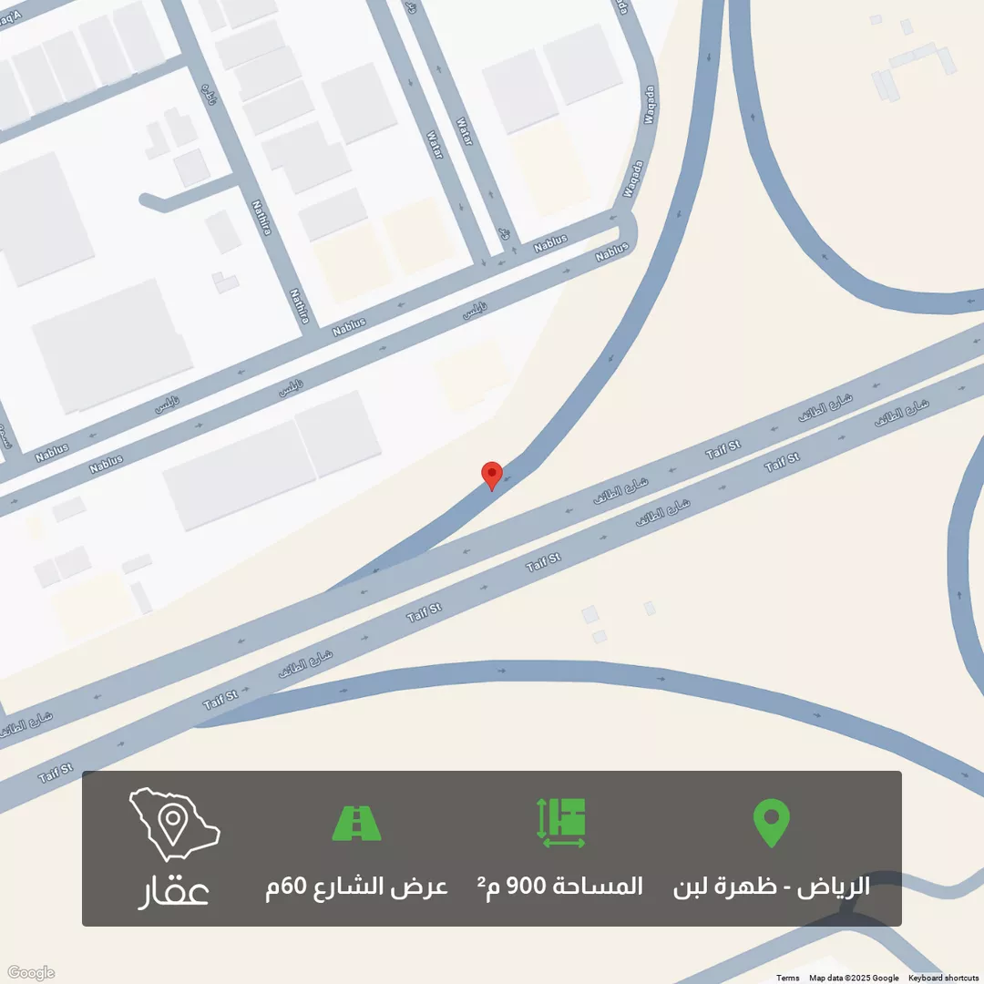 أرض للبيع في شارع الطائف, حي ظهرة لبن, مدينة الرياض, منطقة الرياض 1 صورة