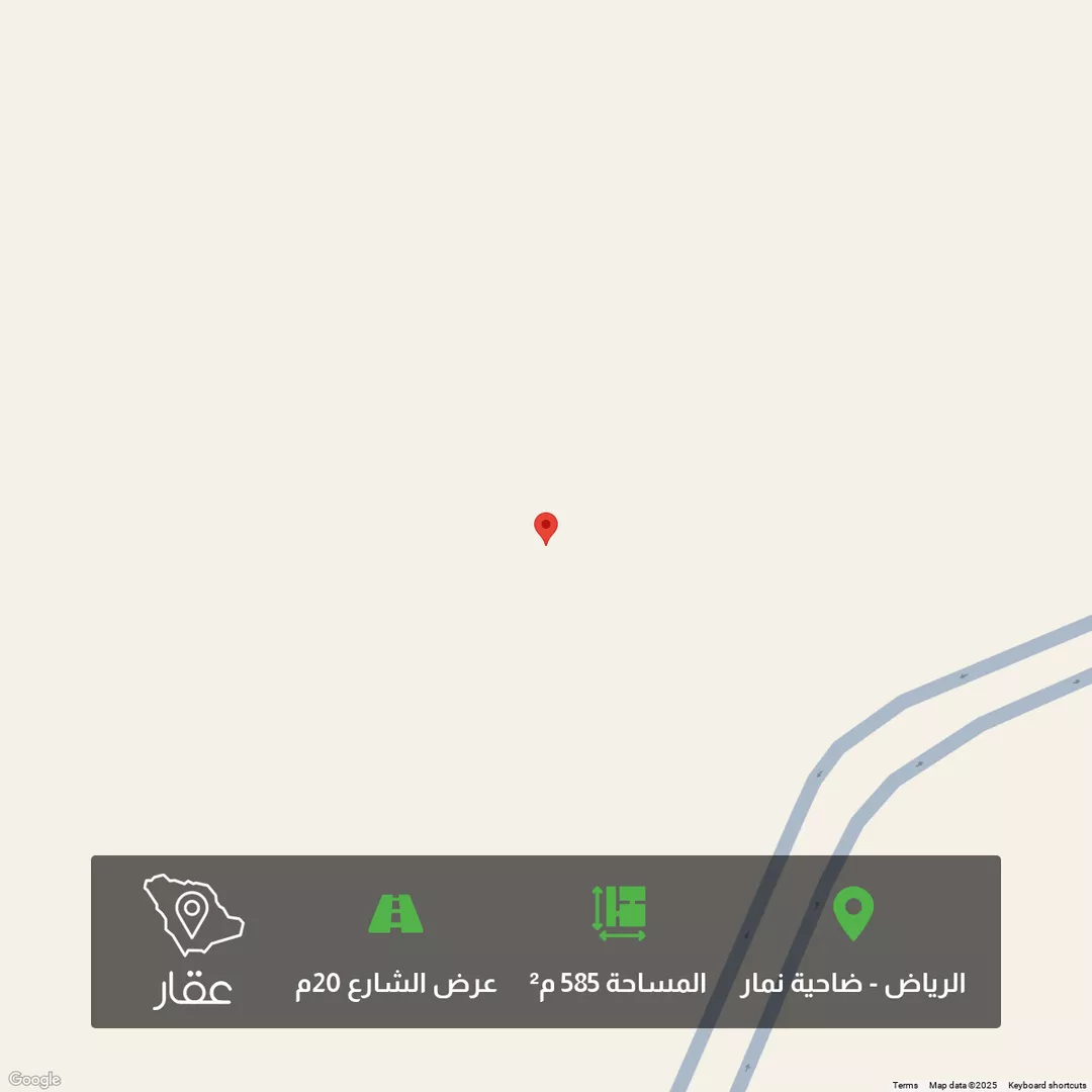أرض للبيع في شارع 5405429, حي ضاحية نمار, مدينة الرياض, منطقة الرياض 1 صورة