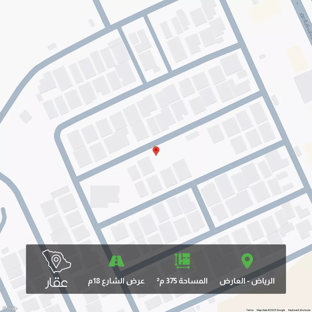 أرض للبيع في شارع الحجاء, حي العارض, مدينة الرياض, منطقة الرياض 1 صورة