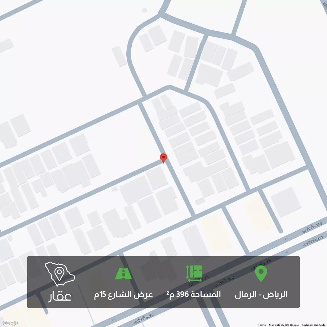 أرض للبيع في شارع احمد الرمادي, حي الرمال, مدينة الرياض, منطقة الرياض 1 صورة