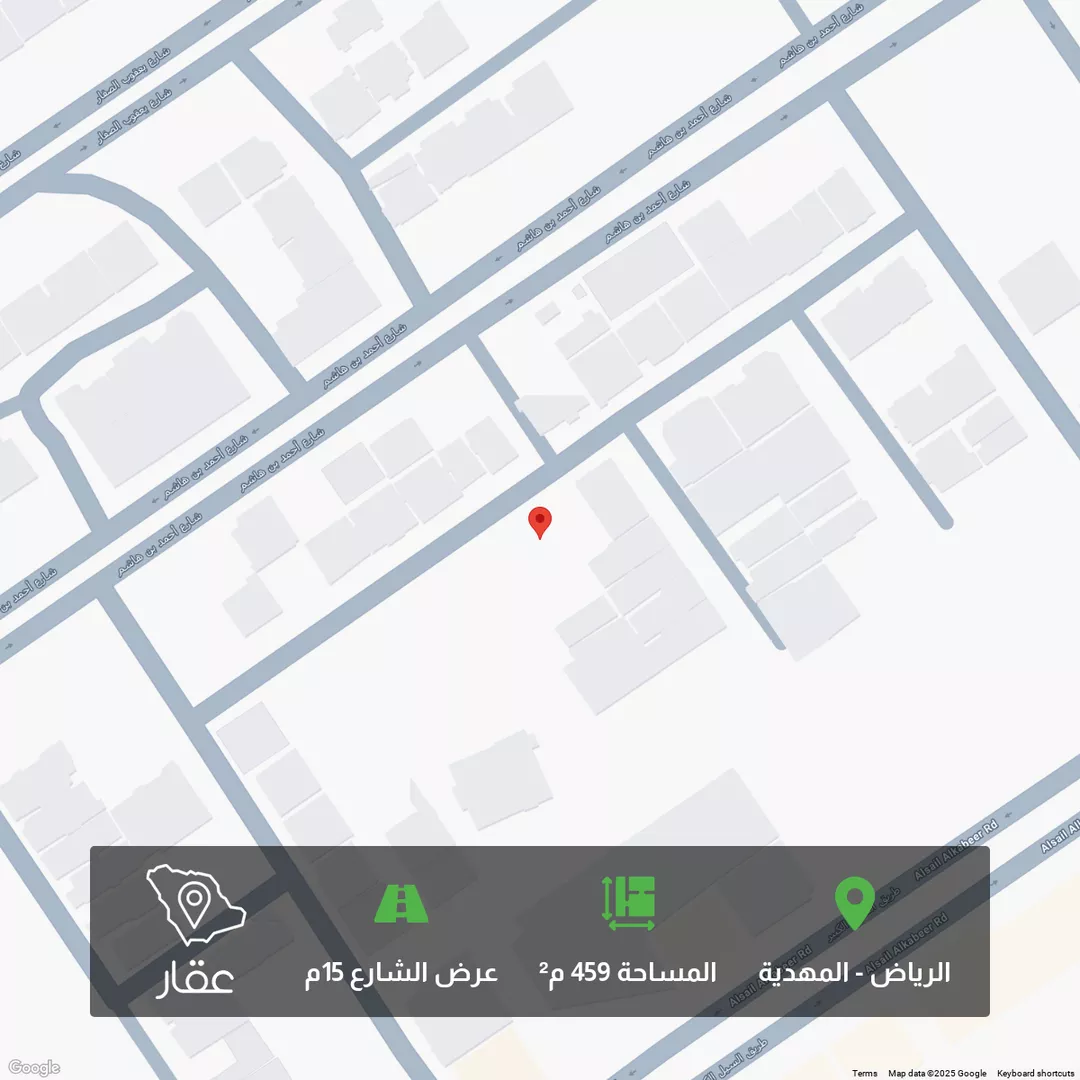 أرض للبيع في شارع عمارة اليمني, حي المهدية, مدينة الرياض, منطقة الرياض 1 صورة