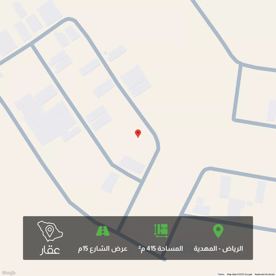 أرض للبيع في حي المهدية, مدينة الرياض, منطقة الرياض 1 صورة