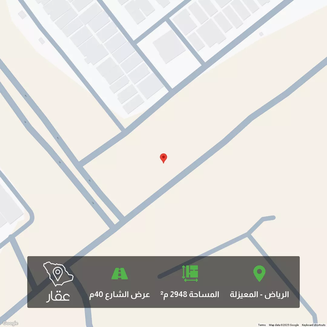 أرض للبيع في شارع ابراهيم الهلالي, حي القادسية, مدينة الرياض, منطقة الرياض 1 صورة