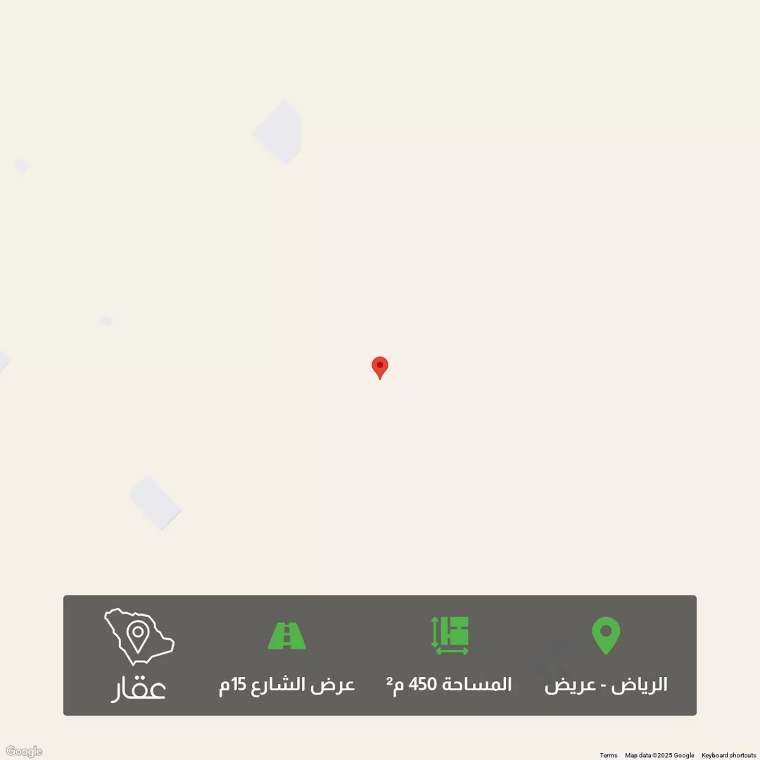 أرض للبيع في شارع 6812241, حي عريض, مدينة الرياض, منطقة الرياض 1 صورة