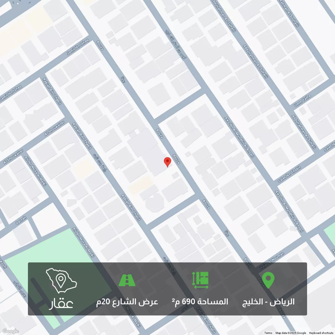 أرض للبيع في شارع بوظا, حي الخليج, مدينة الرياض, منطقة الرياض 1 صورة