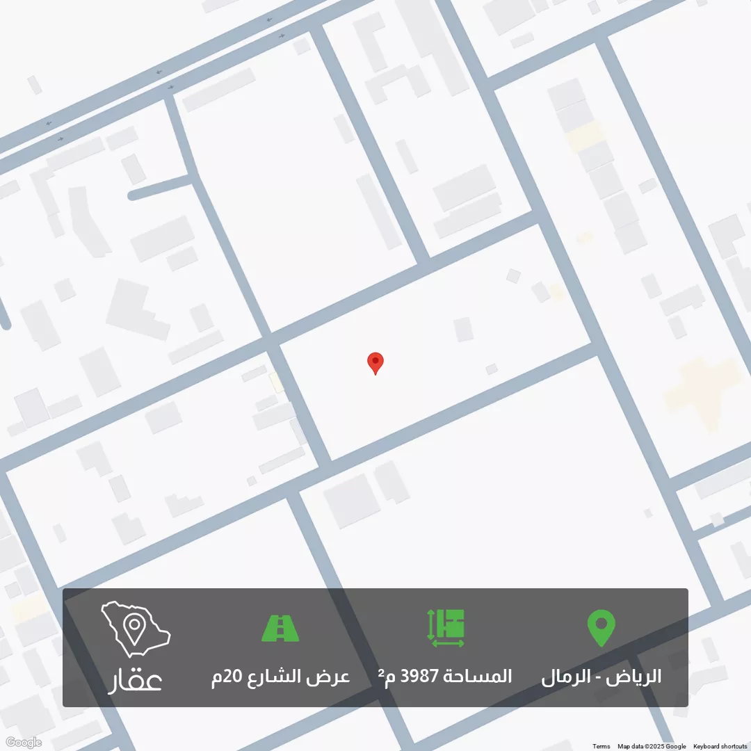 أرض للبيع في شارع السحابين, حي الرمال, مدينة الرياض, منطقة الرياض 1 صورة