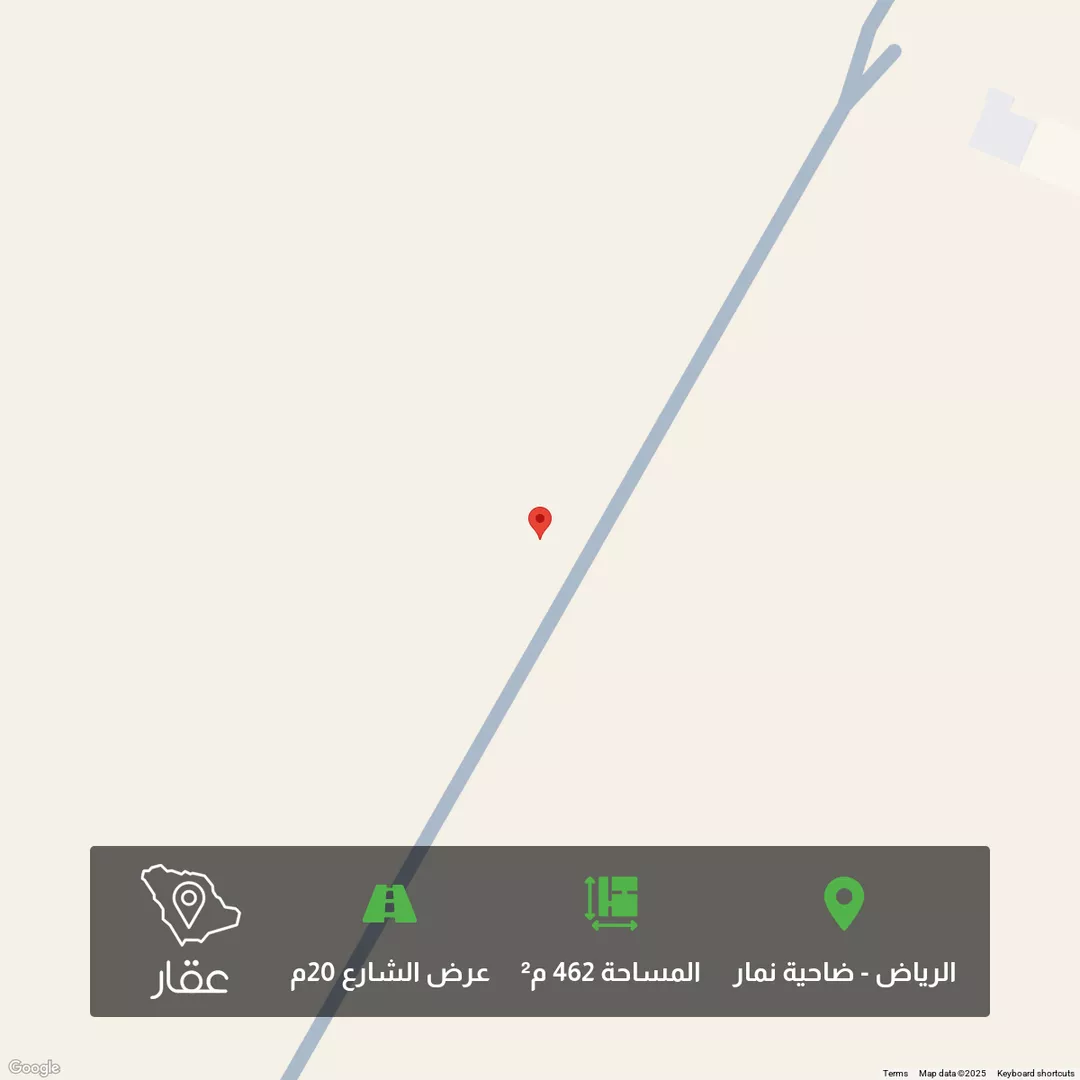 أرض للبيع في شارع جبل اجياد , حي ضاحية نمار, مدينة الرياض, منطقة الرياض 1 صورة