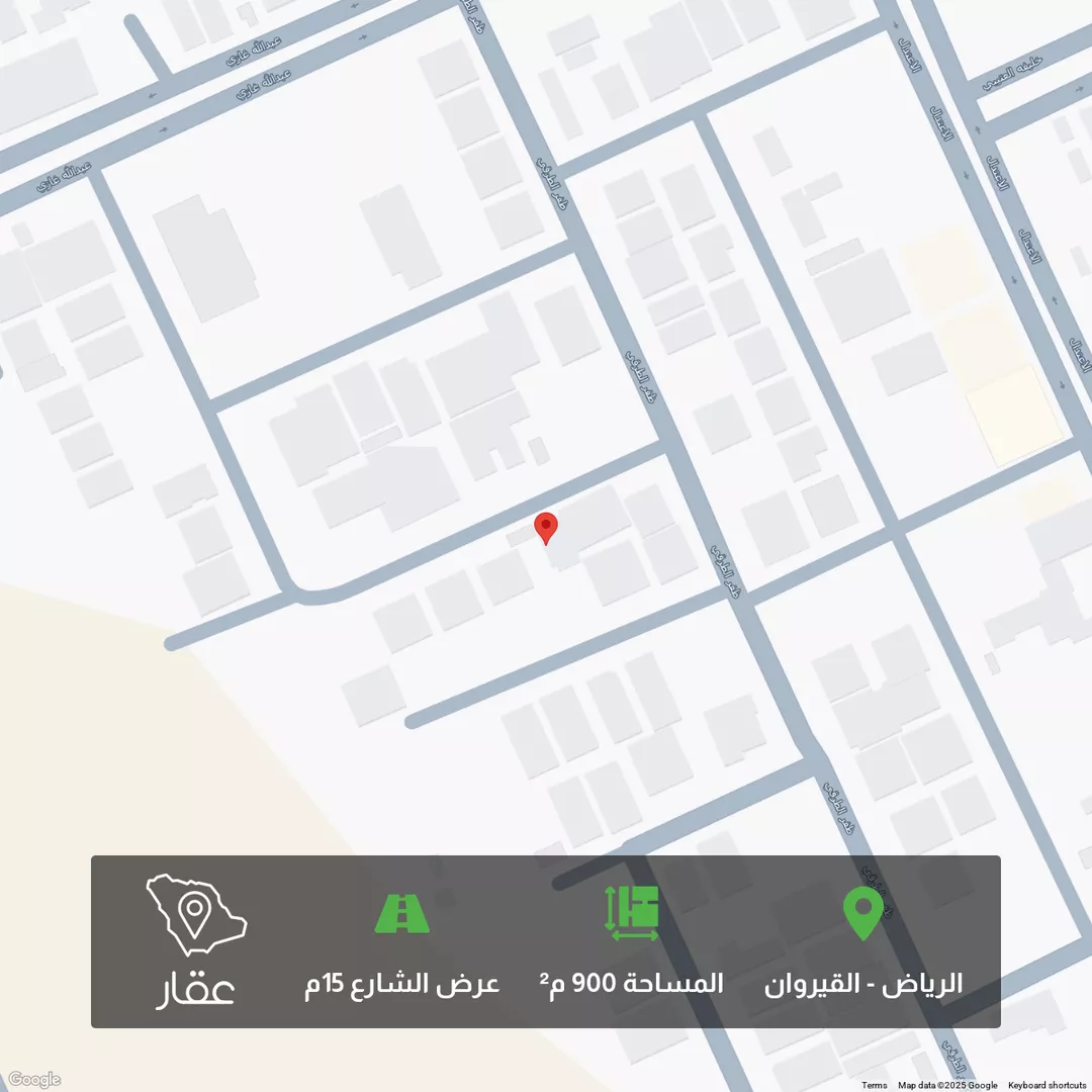 أرض للبيع في شارع صالح الشاوي, حي القيروان, مدينة الرياض, منطقة الرياض 1 صورة