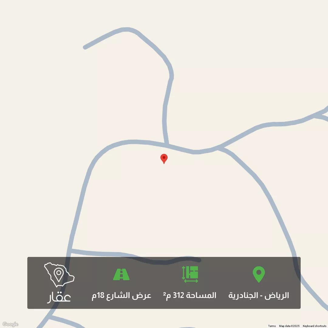 أرض للبيع في حي الجنادرية, مدينة الرياض, منطقة الرياض 1 صورة