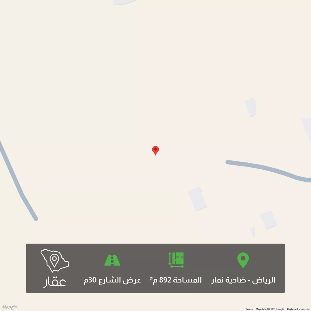 أرض للبيع في حي ضاحية نمار, مدينة الرياض, منطقة الرياض 1 صورة