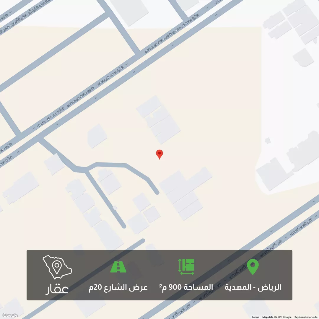 أرض للبيع في شارع سالم داغستاني, حي المهدية, مدينة الرياض, منطقة الرياض 1 صورة