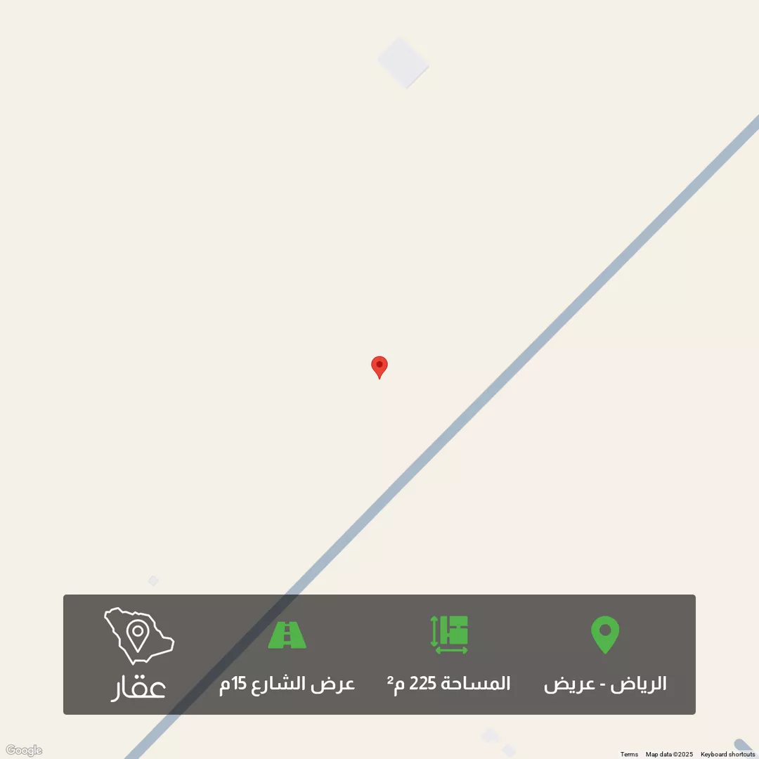 أرض للبيع في شارع عريض, حي عريض, مدينة الرياض, منطقة الرياض 1 صورة