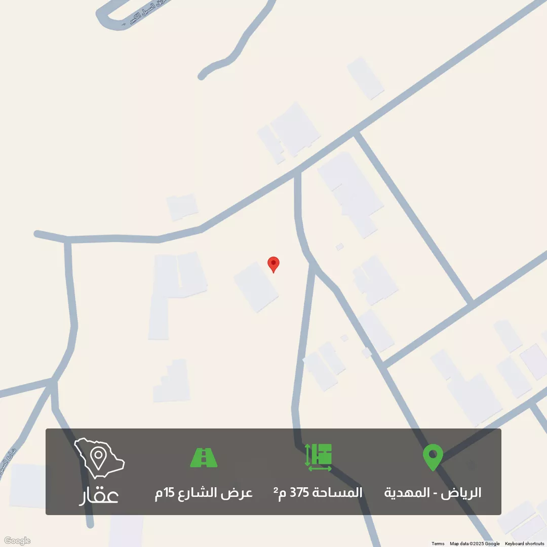 أرض للبيع في شارع ابن السابق, حي المهدية, مدينة الرياض, منطقة الرياض 1 صورة